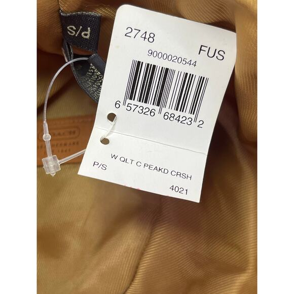 NWT Y2K Coach 2748 Quilted C Peaked Crusher Hat Size P/S - Picture 5 of 5